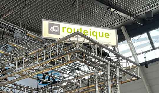 Routeique sign at LogiMat